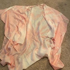Pink tie dyed kimono